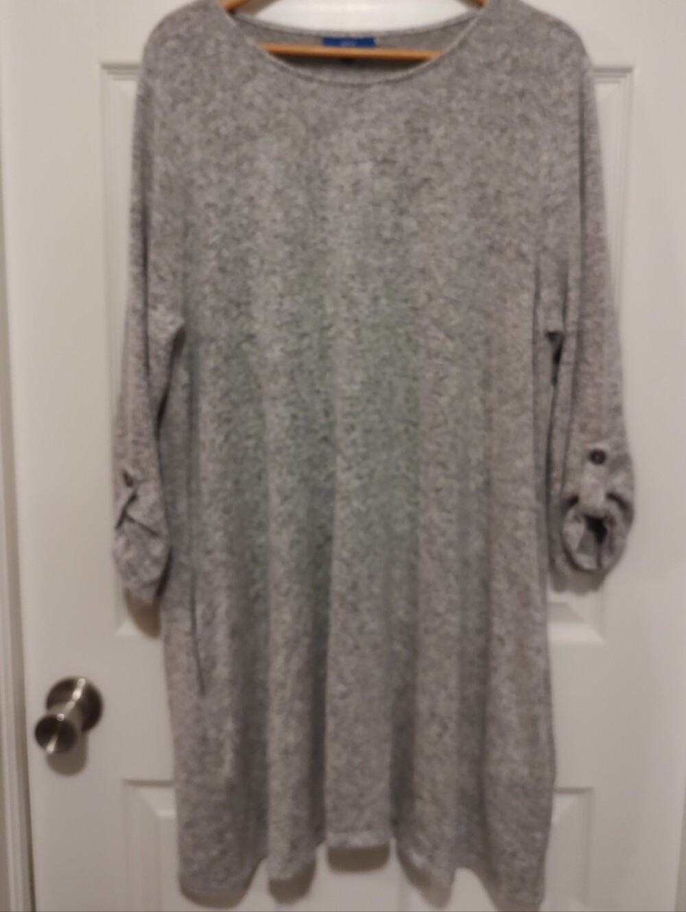 Apt. 9 Light Gray Knit Tunic Dress